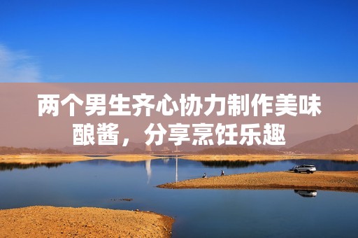 两个男生齐心协力制作美味酿酱，分享烹饪乐趣