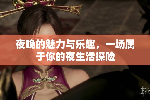 夜晚的魅力与乐趣，一场属于你的夜生活探险
