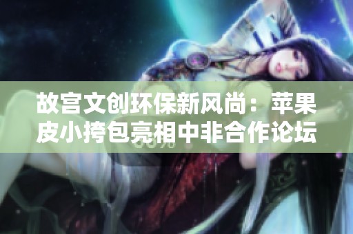 故宫文创环保新风尚：苹果皮小挎包亮相中非合作论坛峰会