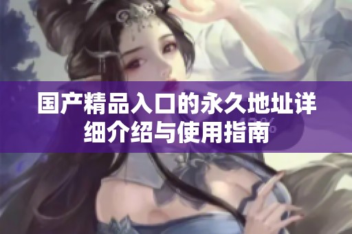 国产精品入口的永久地址详细介绍与使用指南