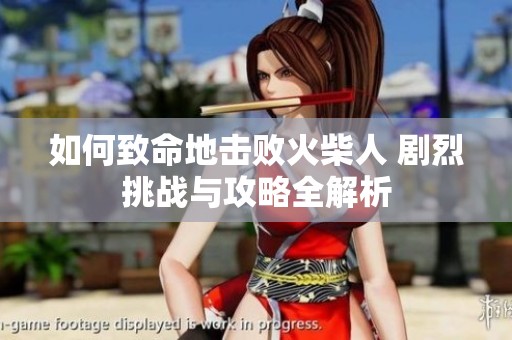 如何致命地击败火柴人 剧烈挑战与攻略全解析