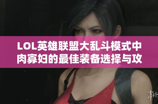 LOL英雄联盟大乱斗模式中肉寡妇的最佳装备选择与攻略解析