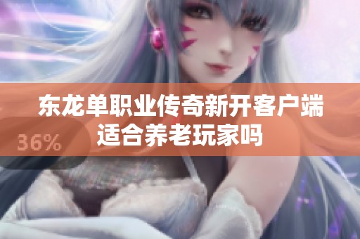 东龙单职业传奇新开客户端适合养老玩家吗
