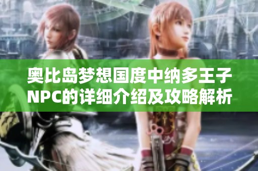 奥比岛梦想国度中纳多王子NPC的详细介绍及攻略解析