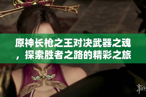 原神长枪之王对决武器之魂，探索胜者之路的精彩之旅