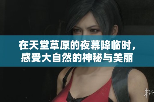 在天堂草原的夜幕降临时，感受大自然的神秘与美丽