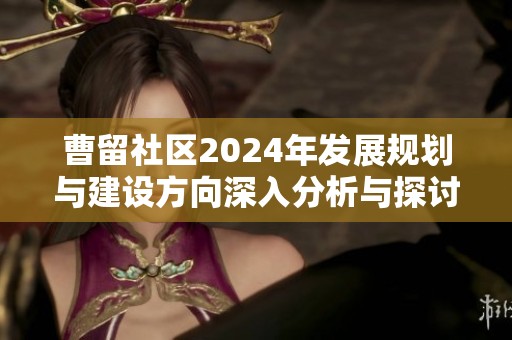 曹留社区2024年发展规划与建设方向深入分析与探讨
