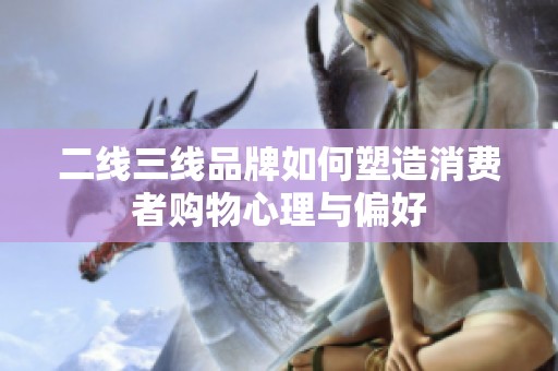 二线三线品牌如何塑造消费者购物心理与偏好