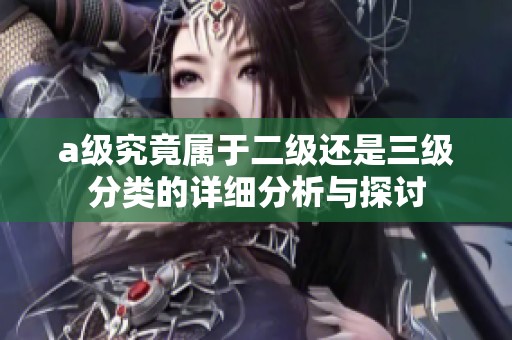 a级究竟属于二级还是三级分类的详细分析与探讨