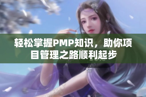 轻松掌握PMP知识，助你项目管理之路顺利起步