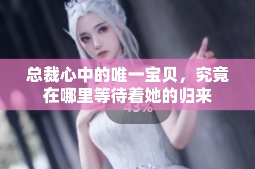 总裁心中的唯一宝贝，究竟在哪里等待着她的归来
