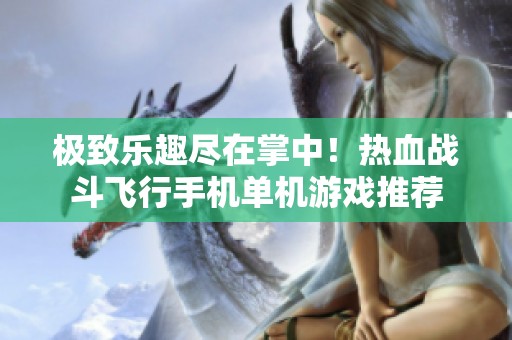 极致乐趣尽在掌中！热血战斗飞行手机单机游戏推荐