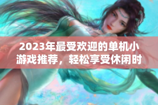 2023年最受欢迎的单机小游戏推荐，轻松享受休闲时光
