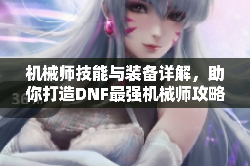 机械师技能与装备详解，助你打造DNF最强机械师攻略