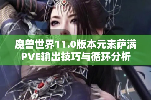 魔兽世界11.0版本元素萨满PVE输出技巧与循环分析