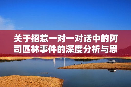 关于招惹一对一对话中的阿司匹林事件的深度分析与思考
