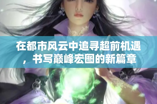在都市风云中追寻超前机遇，书写巅峰宏图的新篇章