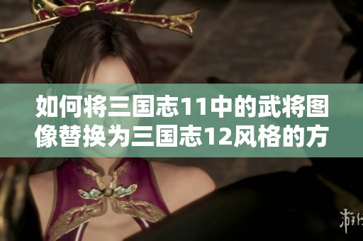 如何将三国志11中的武将图像替换为三国志12风格的方法解析