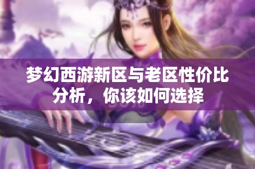 梦幻西游新区与老区性价比分析，你该如何选择