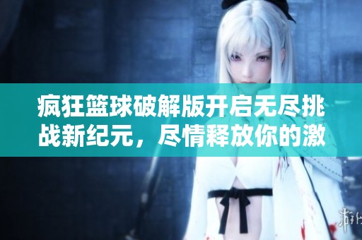 疯狂篮球破解版开启无尽挑战新纪元，尽情释放你的激情与技巧