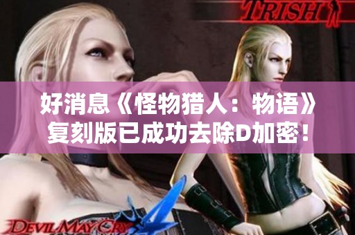 好消息《怪物猎人：物语》复刻版已成功去除D加密！