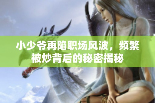 小少爷再陷职场风波，频繁被炒背后的秘密揭秘
