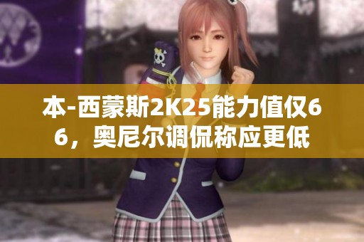 本-西蒙斯2K25能力值仅66，奥尼尔调侃称应更低