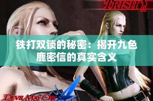 铁打双锁的秘密：揭开九色鹿密信的真实含义