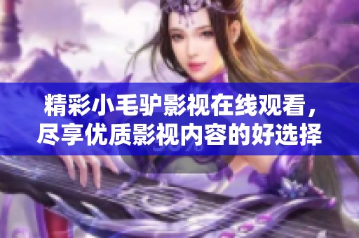 精彩小毛驴影视在线观看，尽享优质影视内容的好选择