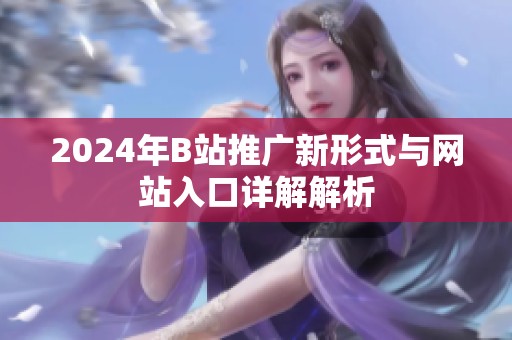 2024年B站推广新形式与网站入口详解解析