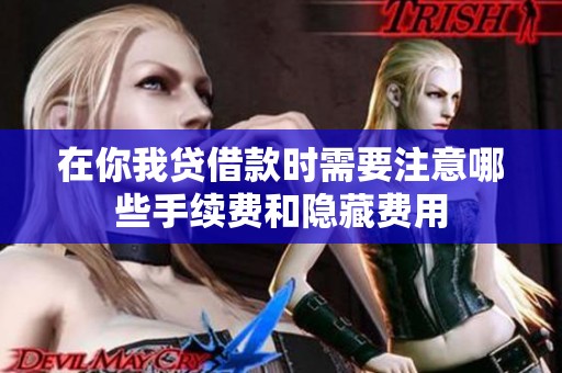 在你我贷借款时需要注意哪些手续费和隐藏费用